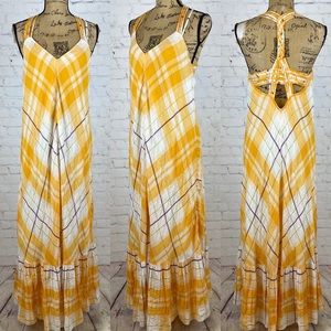 Anthropologie Holding Horse Plaid Braided Strap Details Maxi